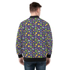 Groovy Alien Mens Zip Up Bomber Jacket Mens Zip Up Bomber Jacket Printed Offshore