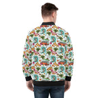 Surfing Safari Mens Zip Up Bomber Jacket Mens Zip Up Bomber Jacket Printed Offshore