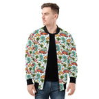 Surfing Safari Mens Zip Up Bomber Jacket Mens Zip Up Bomber Jacket Printed Offshore