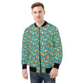 Summer Fruit Mens Zip Up Bomber Jacket 4XL Printed Offshore