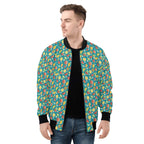 Summer Fruit Mens Zip Up Bomber Jacket Printed Offshore