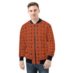 Halloween Black Cats Mens Zip Up Bomber Jacket 4XL Printed Offshore