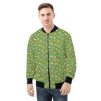 Busy Bees Mens Zip Up Bomber Jacket 4XL Printed Offshore