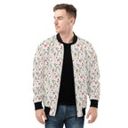 Australian Plants And Animals Mens Zip Up Bomber Jacket Mens Zip Up Bomber Jacket Printed Offshore