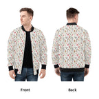Australian Plants And Animals Mens Zip Up Bomber Jacket Mens Zip Up Bomber Jacket Printed Offshore
