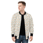 Kangaroos Mens Zip Up Bomber Jacket Printed Offshore