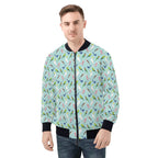 Australian Birds Mens Zip Up Bomber Jacket 4XL Printed Offshore