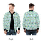 Australian Birds Mens Zip Up Bomber Jacket Printed Offshore