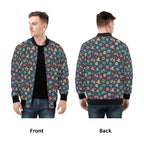 Video Game Mens Zip Up Bomber Jacket Mens Zip Up Bomber Jacket Printed Offshore