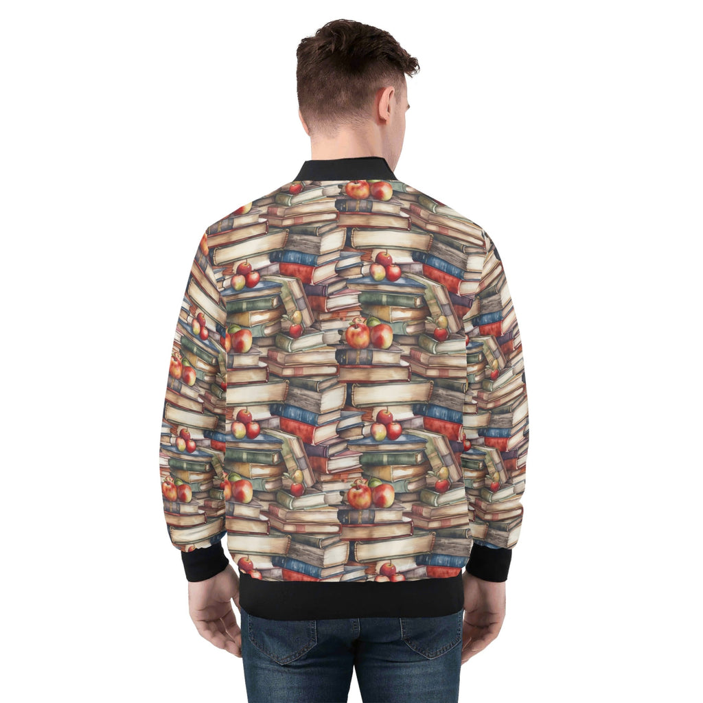 Watercolour Books Mens Zip Up Bomber Jacket Mens Zip Up Bomber Jacket Printed Offshore