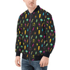 Fun Lightning Mens Zip Up Bomber Jacket Mens Zip Up Bomber Jacket Printed Offshore