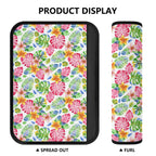 Bright Painted Tropical Car Seat Belt Cover Car Seat Belt Covers (Single or Pack of 2) Plants Printed Offshore