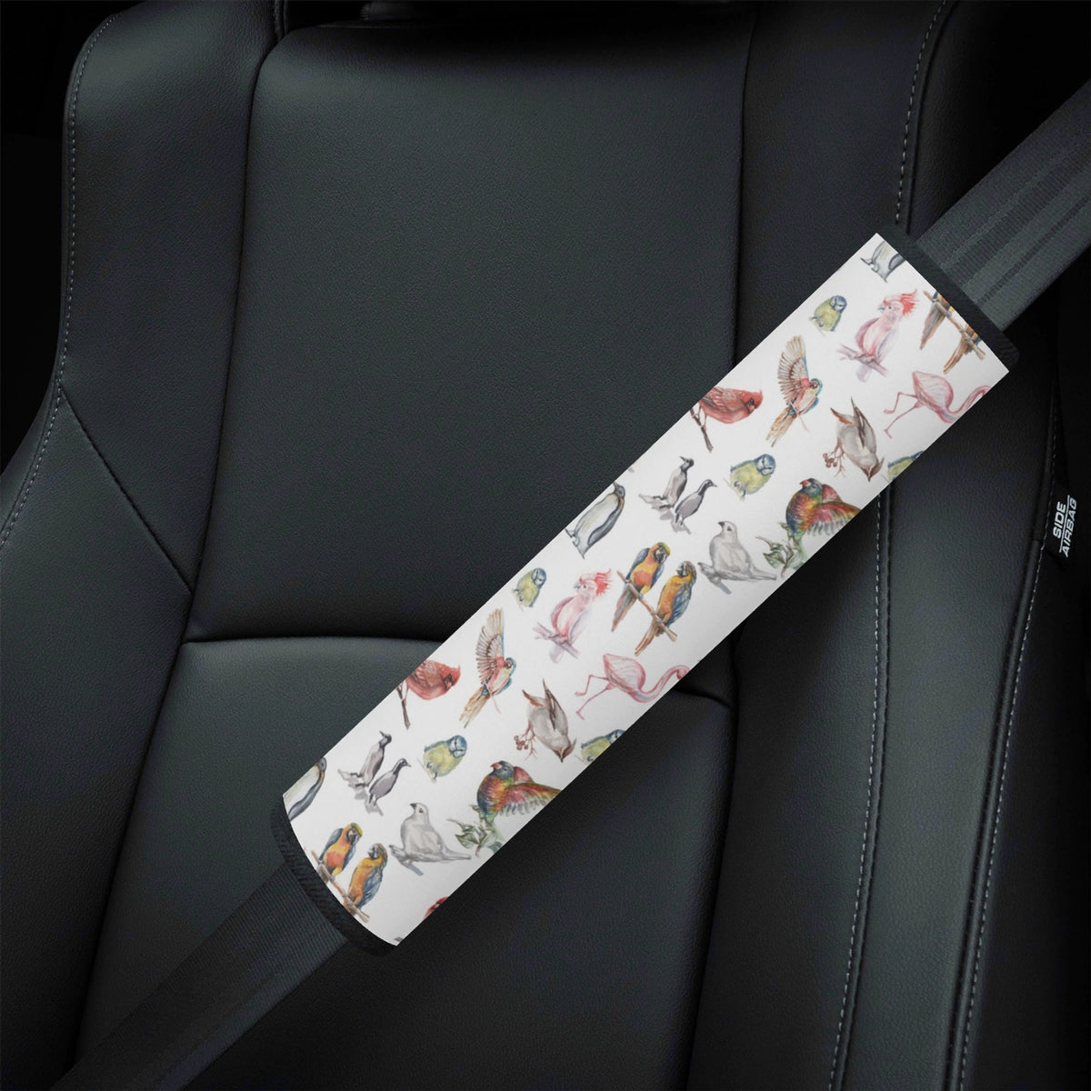 Birds Of A Feather Car Seat Belt Cover Car Seat Belt Covers (Single or Pack of 2) Birds Printed Offshore