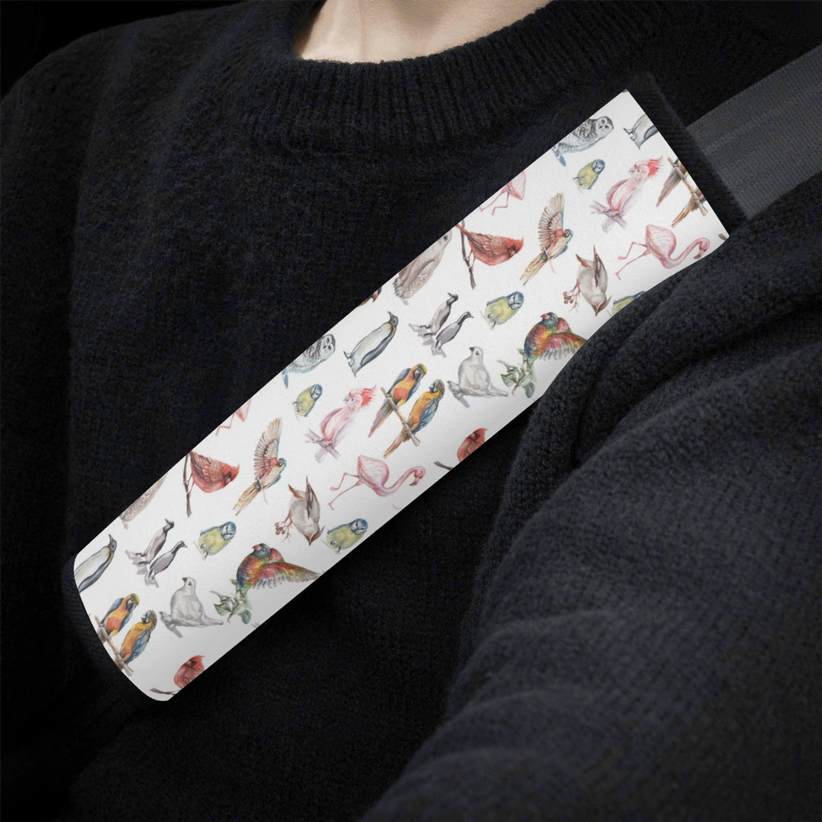 Birds Of A Feather Car Seat Belt Cover Car Seat Belt Covers (Single or Pack of 2) Birds Printed Offshore