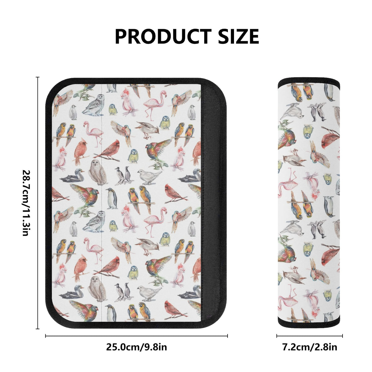 Birds Of A Feather Car Seat Belt Cover Car Seat Belt Covers (Single or Pack of 2) Birds Printed Offshore