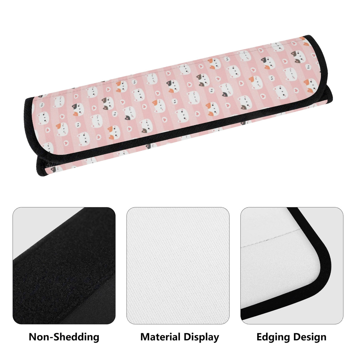 Pink Cats Car Seat Belt Cover Car Seat Belt Covers (Single or Pack of 2) animal Printed Offshore