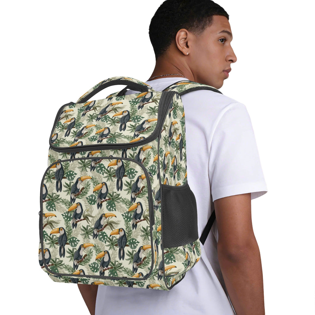 Toucan Jungle Sports Backpack Default Title Sports Backpack animal Birds Plants Printed Offshore