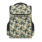 Toucan Jungle Sports Backpack Sports Backpack animal Birds Plants Printed Offshore