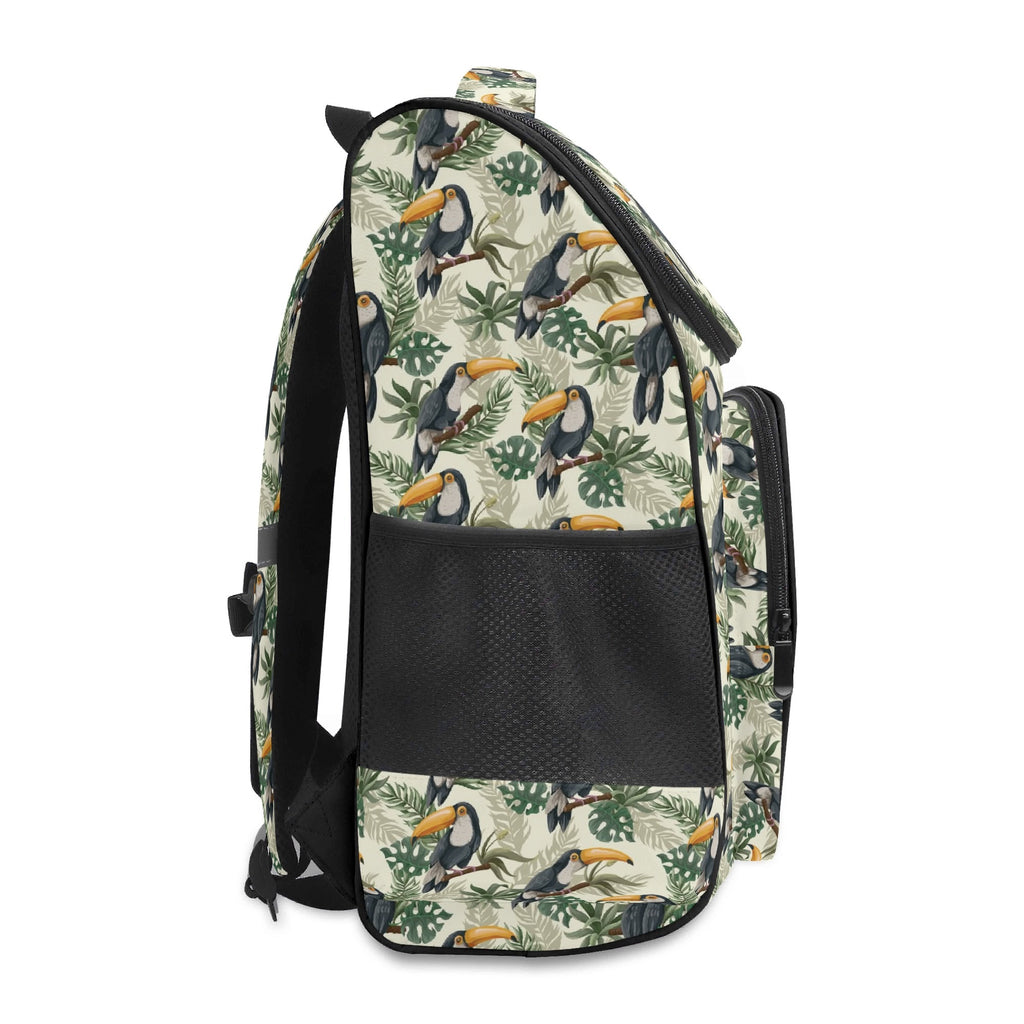 Toucan Jungle Sports Backpack Sports Backpack animal Birds Plants Printed Offshore