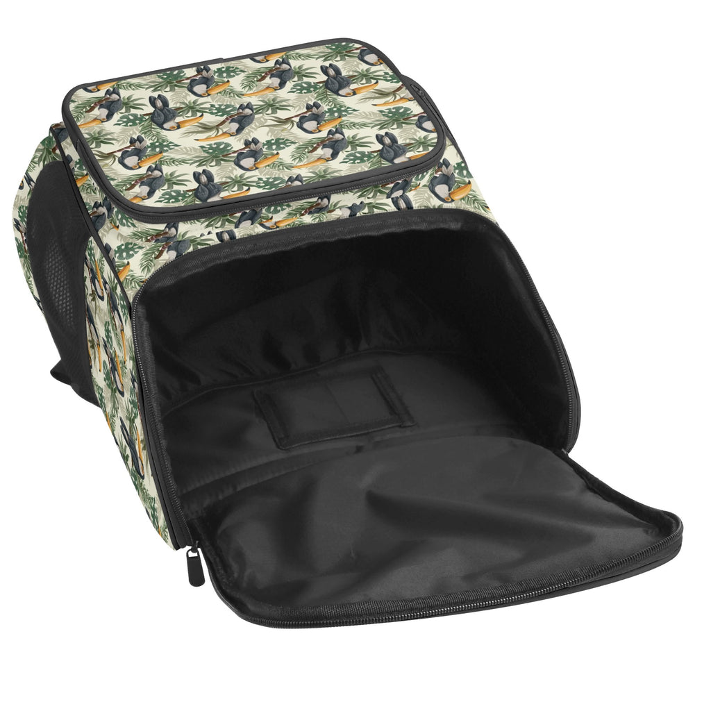 Toucan Jungle Sports Backpack Sports Backpack animal Birds Plants Printed Offshore