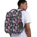 Dark Hawaiian Floral Sports Backpack Default Title Sports Backpack Plants Printed Offshore