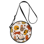 Cat Nap Round Canvas Crossbody Bag Default Title Round Crossbody Bag animal Printed Offshore