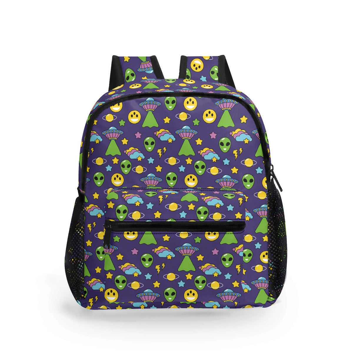 Groovy Alien And UFO Small Kids Backpack Default Title Kids Backpack Printed Offshore Sci Fi