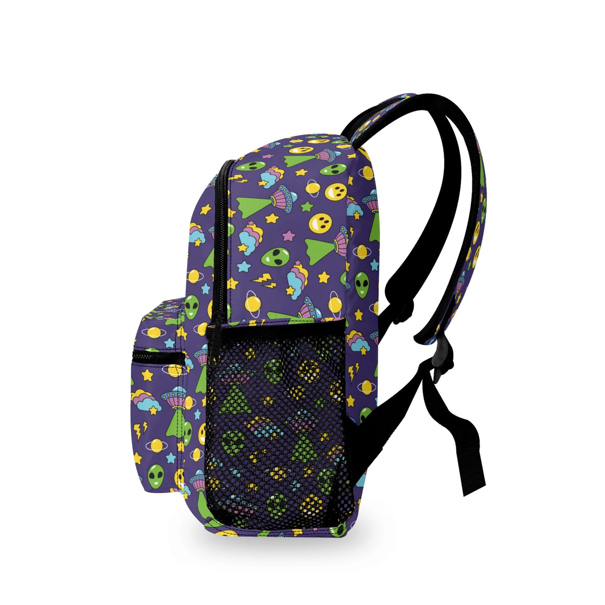 Groovy Alien And UFO Small Kids Backpack Kids Backpack Printed Offshore Sci Fi