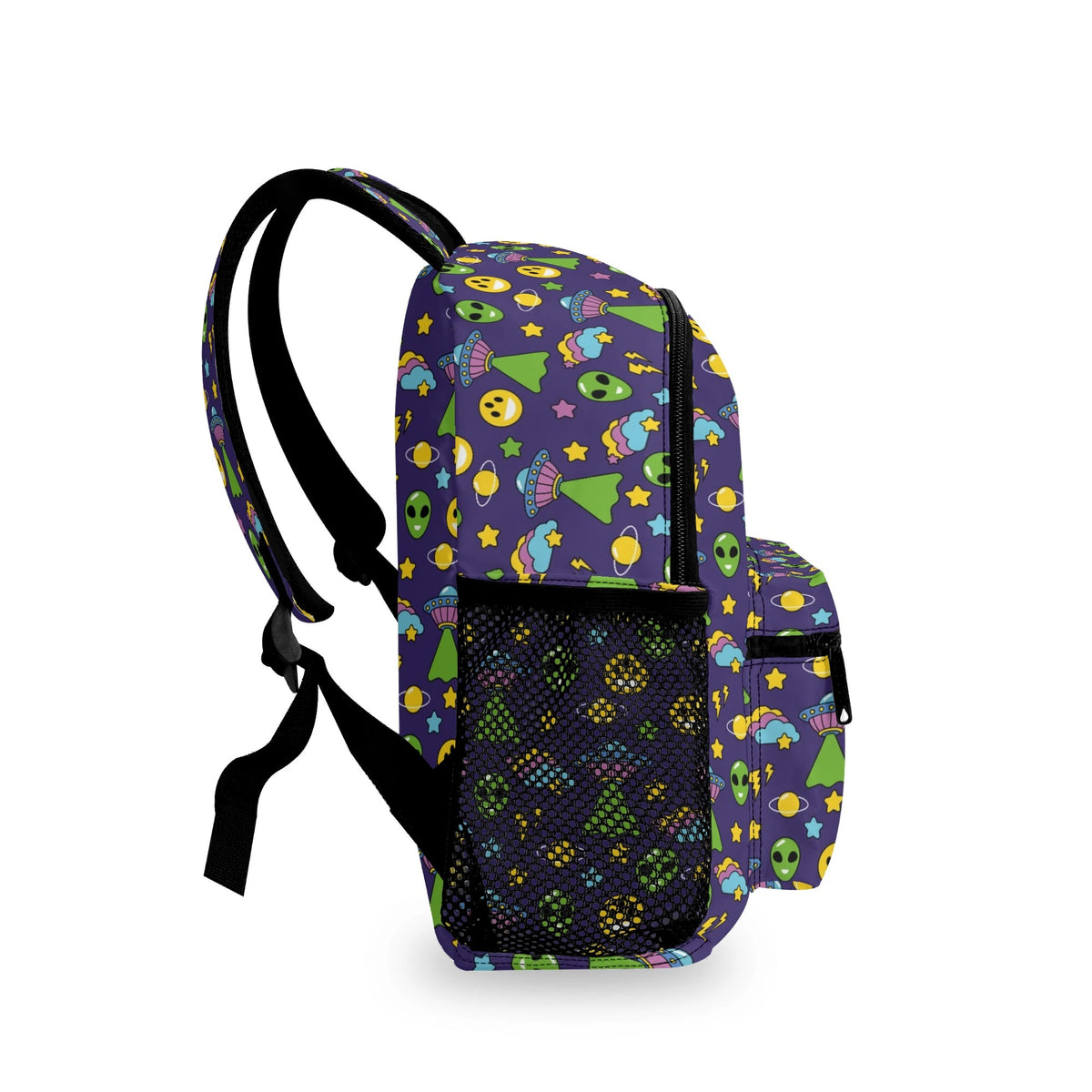 Groovy Alien And UFO Small Kids Backpack Kids Backpack Printed Offshore Sci Fi