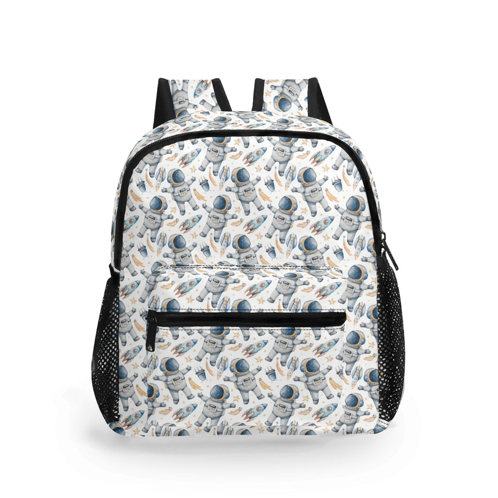 Astronauts And Rocket Ships Small Kids Backpack Default Title Kids Backpack Printed Offshore