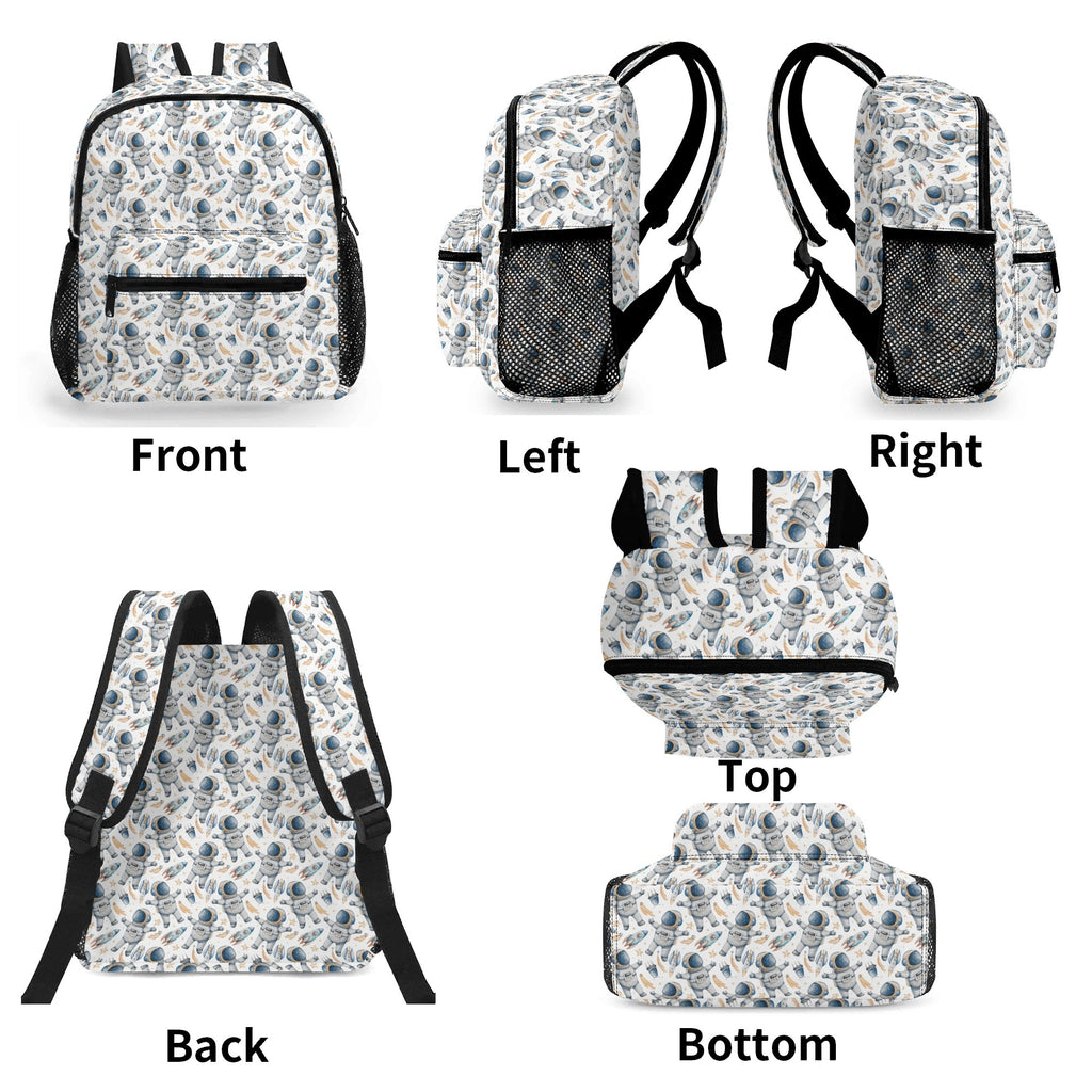 Astronauts And Rocket Ships Small Kids Backpack Kids Backpack Printed Offshore