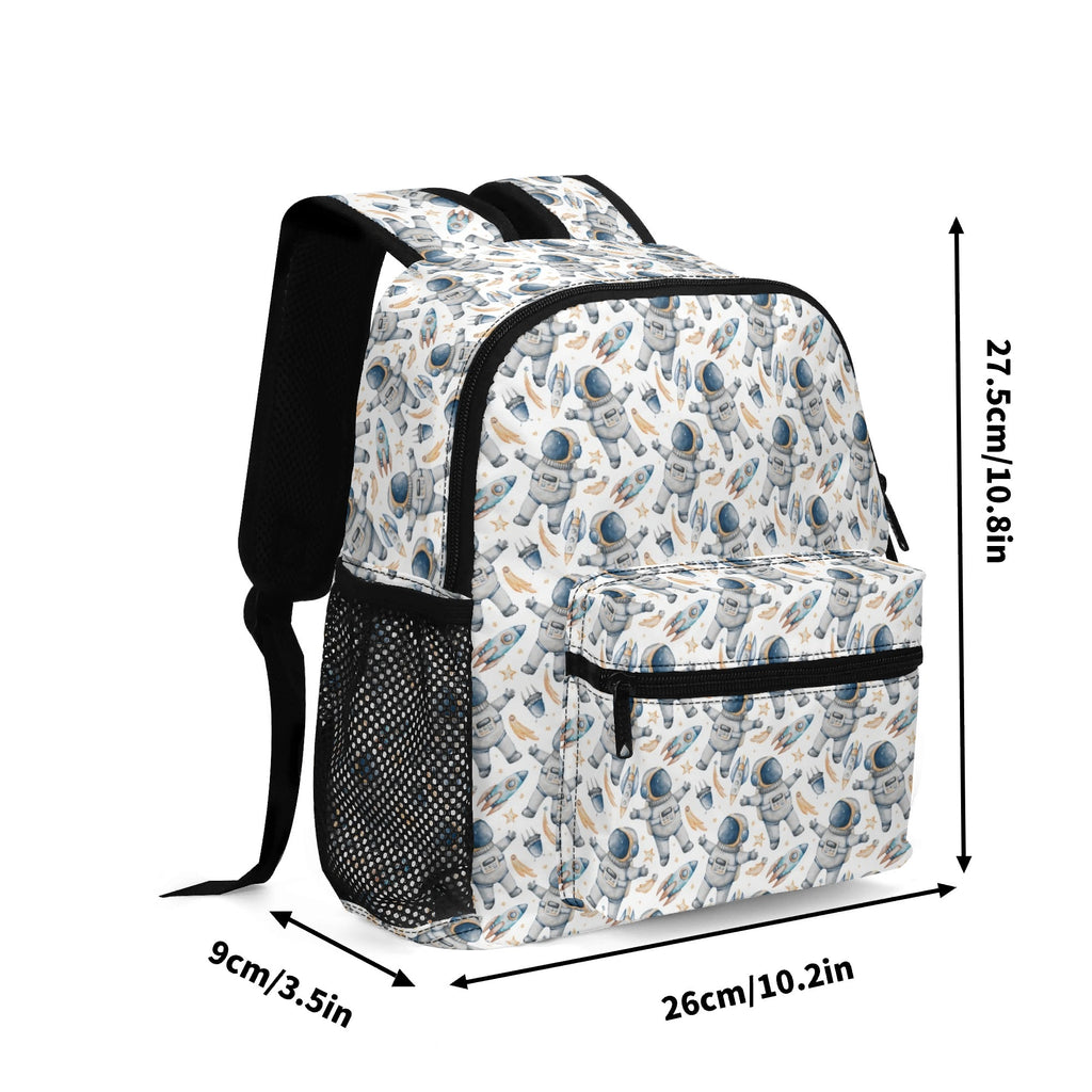 Astronauts And Rocket Ships Small Kids Backpack Kids Backpack Printed Offshore