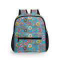 Doughnuts On Blue Small Kids Backpack Default Title Kids Backpack Food Printed Offshore