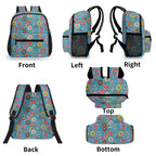 Doughnuts On Blue Small Kids Backpack Kids Backpack Food Printed Offshore