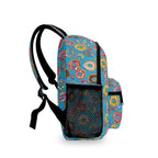 Doughnuts On Blue Small Kids Backpack Kids Backpack Food Printed Offshore