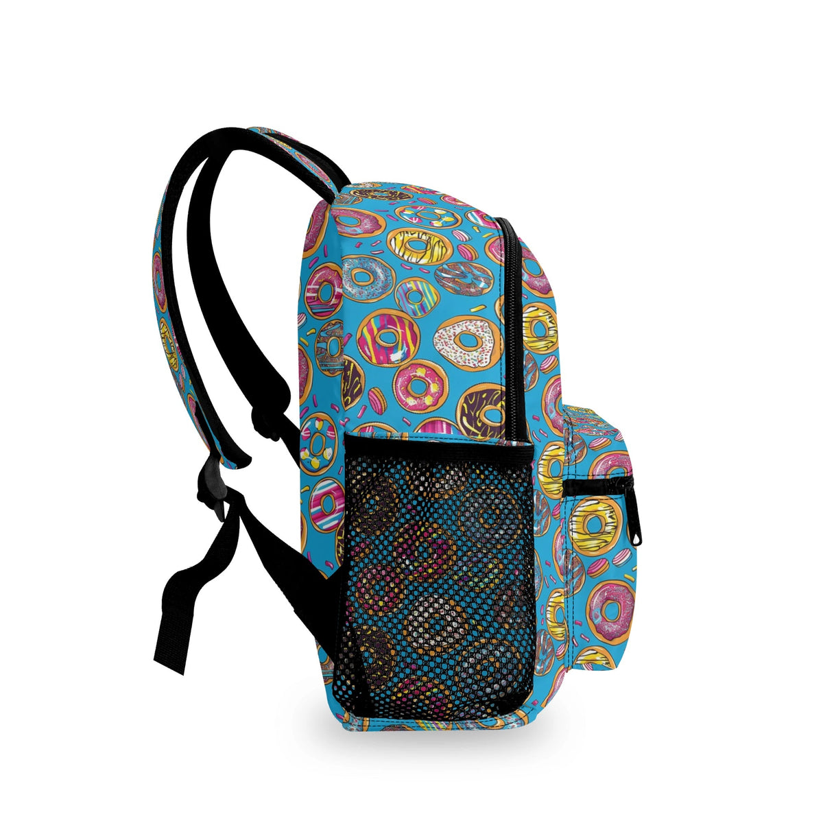 Doughnuts On Blue Small Kids Backpack Kids Backpack Food Printed Offshore