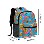 Doughnuts On Blue Small Kids Backpack Kids Backpack Food Printed Offshore