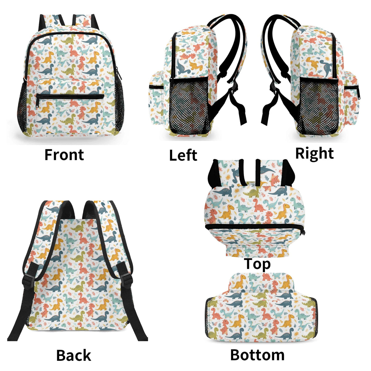 Cute Colourful Dinosaurs Small Kids Backpack Kids Backpack animal Printed Offshore