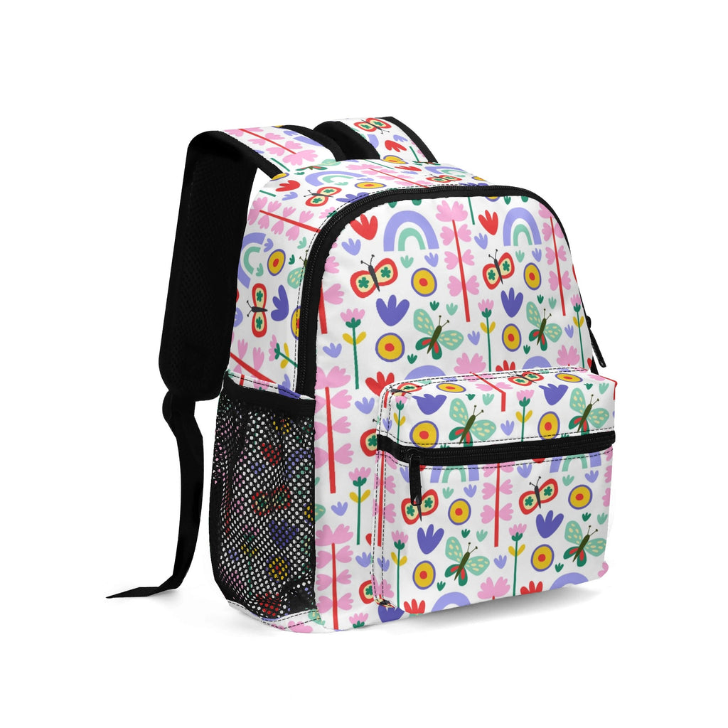 Rainbows And Butterflies Small Kids Backpack Kids Backpack Printed Offshore