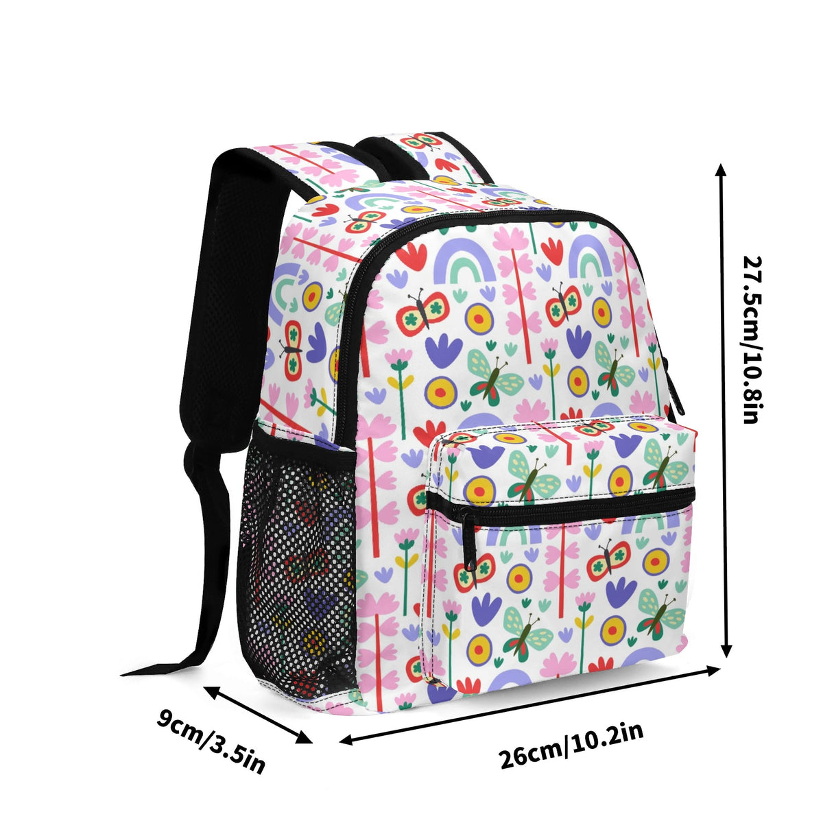 Rainbows And Butterflies Small Kids Backpack Kids Backpack Printed Offshore