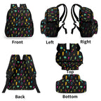 Fun Lightning Small Kids Backpack Kids Backpack comic Printed Offshore