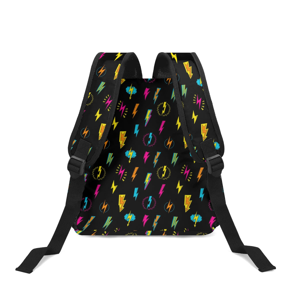 Fun Lightning Small Kids Backpack Kids Backpack comic Printed Offshore
