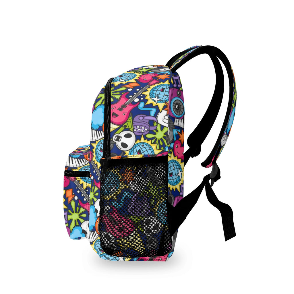 Sticker Music Small Kids Backpack Kids Backpack Music Printed Offshore