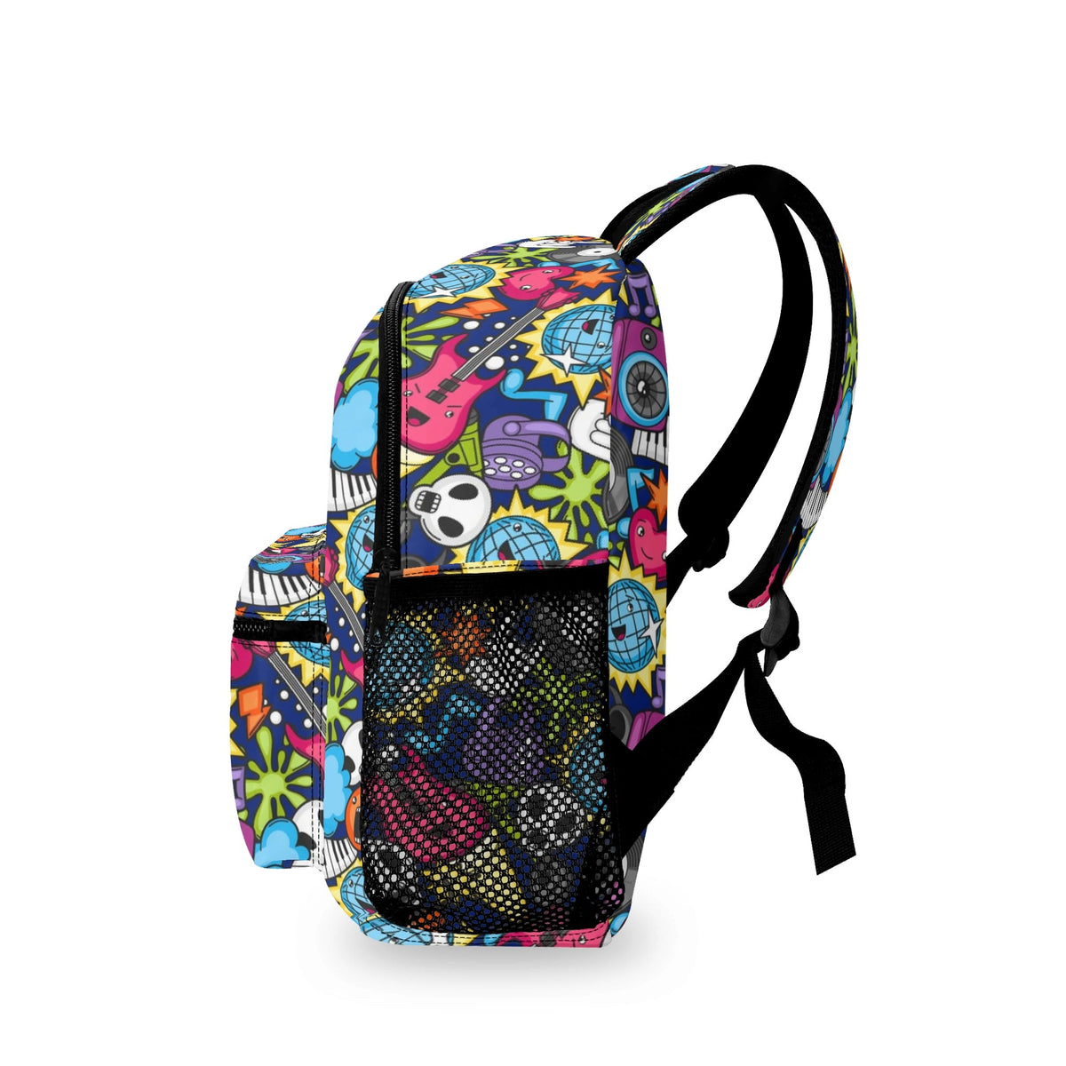 Sticker Music Small Kids Backpack Kids Backpack Music Printed Offshore