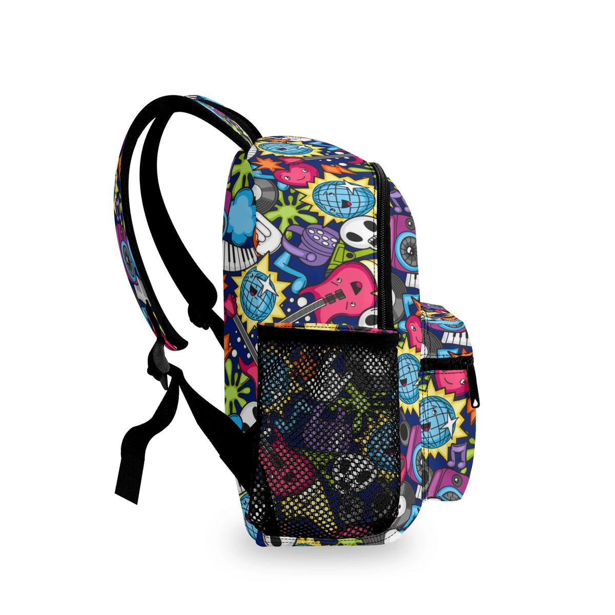 Sticker Music Small Kids Backpack Kids Backpack Music Printed Offshore