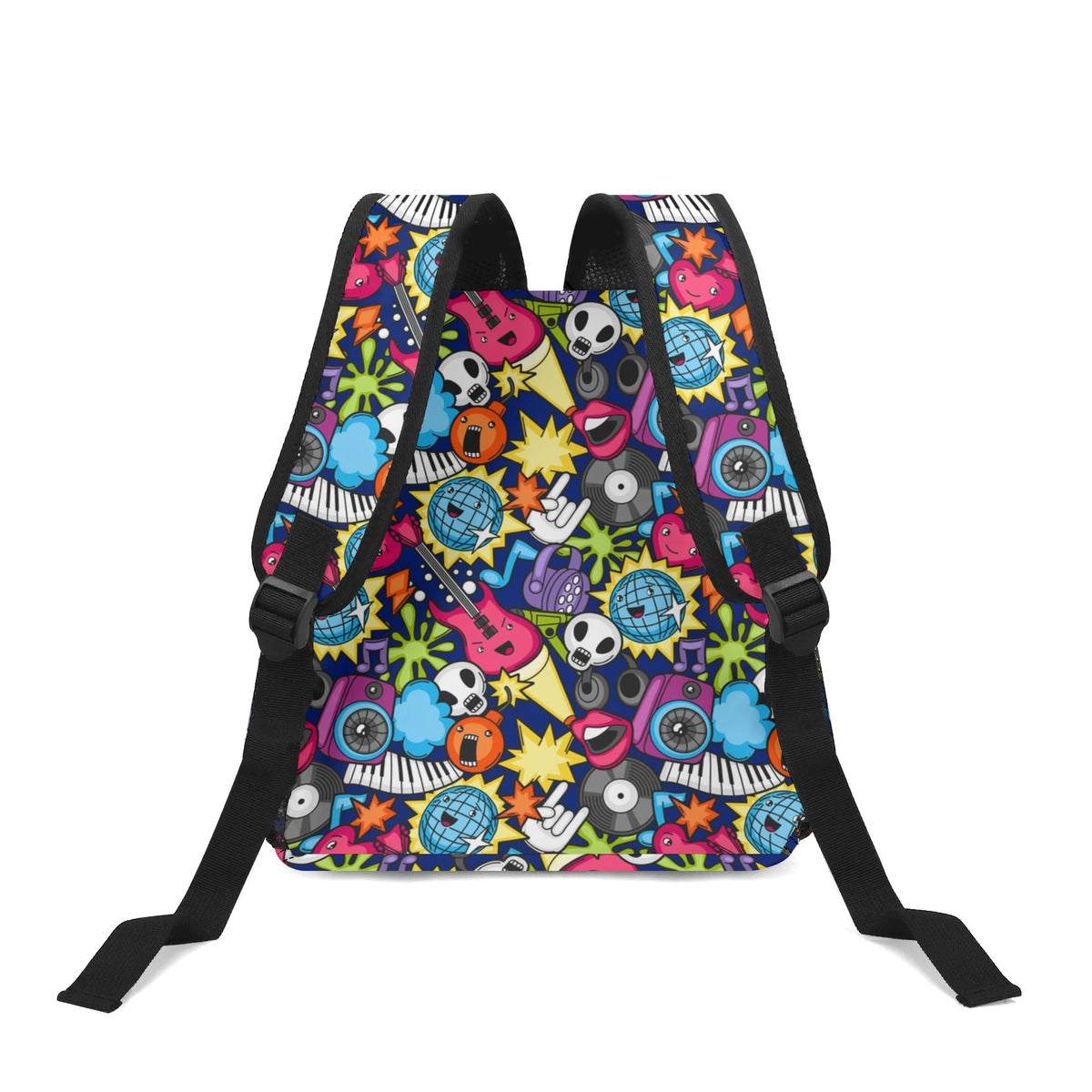 Sticker Music Small Kids Backpack Kids Backpack Music Printed Offshore