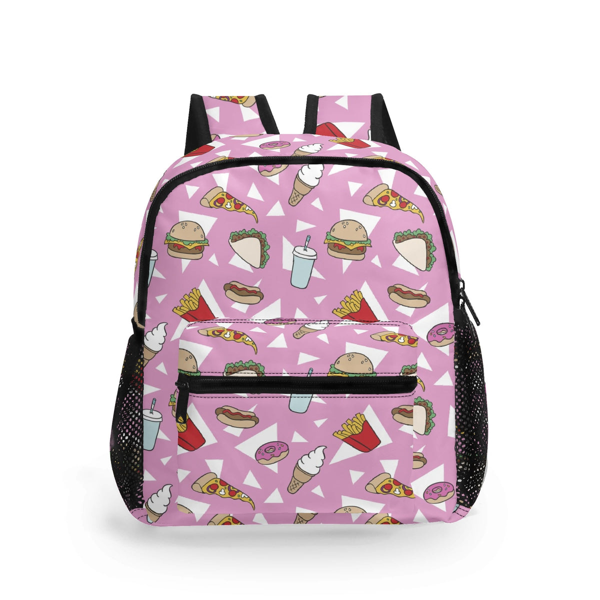 Fast Food Small Kids Backpack Default Title Kids Backpack Food Printed Offshore