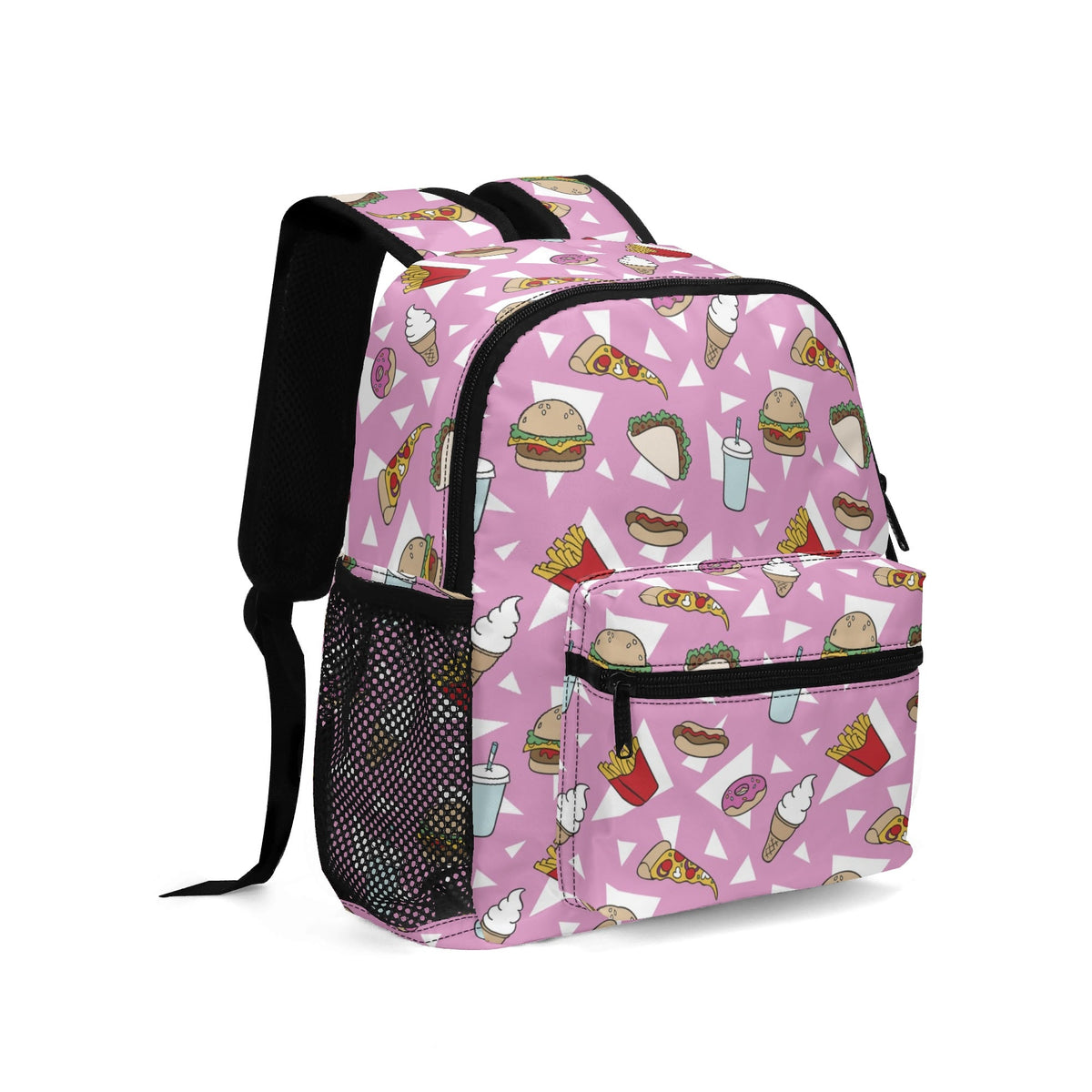 Fast Food Small Kids Backpack Kids Backpack Food Printed Offshore