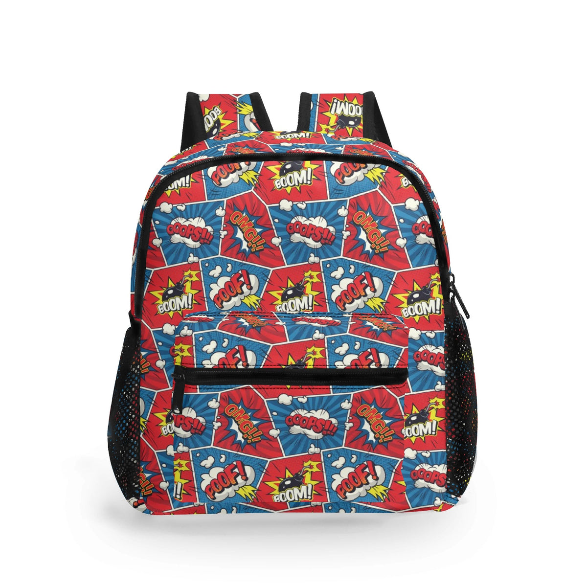 Comic Book Small Kids Backpack Default Title Kids Backpack comic Printed Offshore