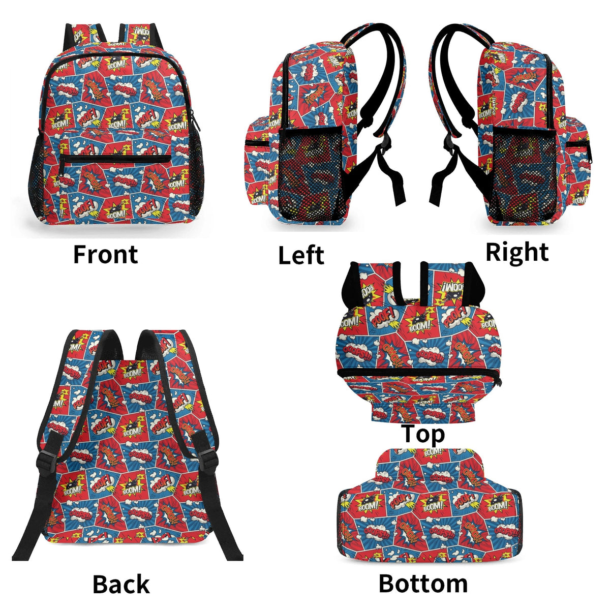 Comic Book Small Kids Backpack Kids Backpack comic Printed Offshore